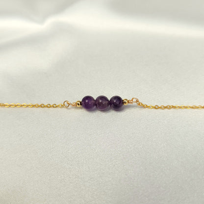 Loveliev amethyst crystal bracelet