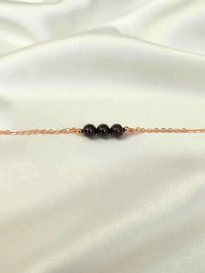 Loveliev January birthstone Garnet crystal bracelet jewelry