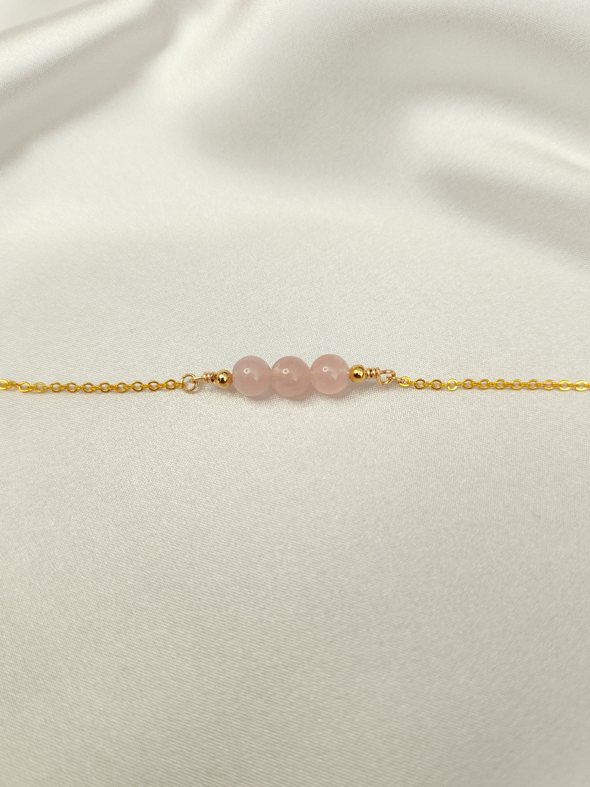 Loveliev Rose Quartz crystal bracelet jewelry