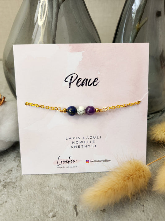 Loveliev Peace crystal bracelet jewelry