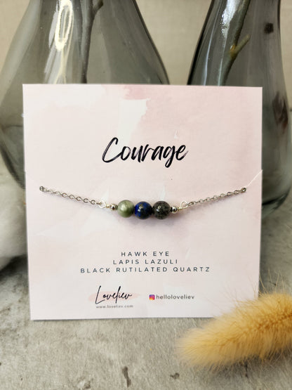 Loveliev courage crystal bracelet jewelry