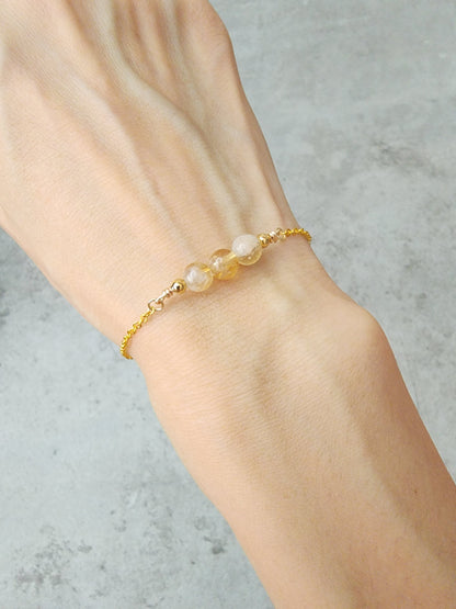 Loveliev citrine crystal bracelet jewelry