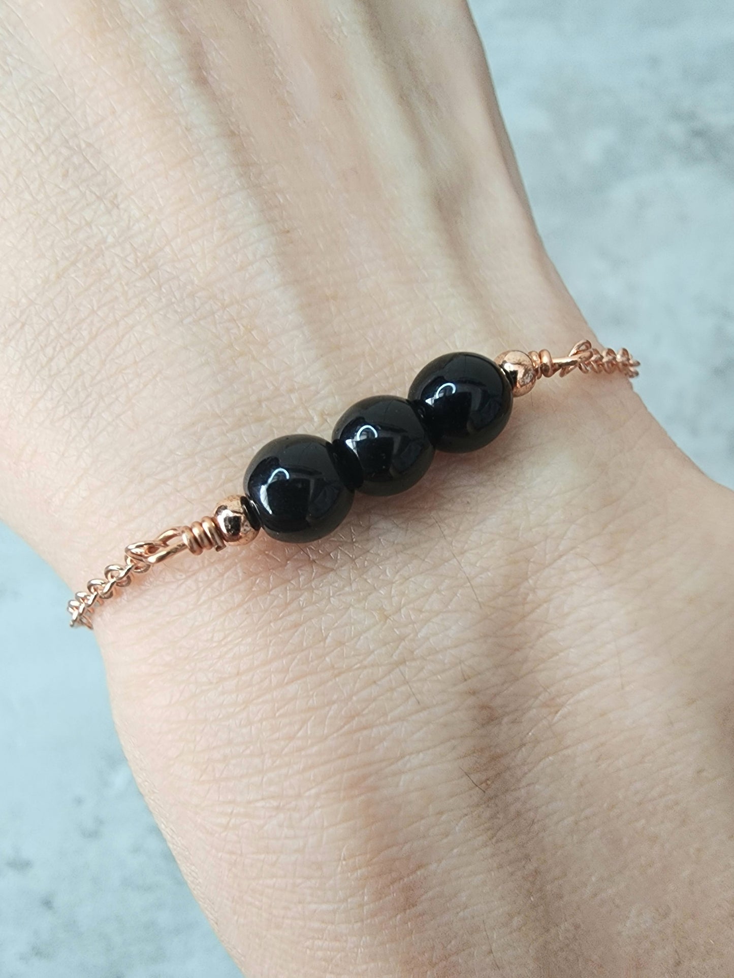 Loveliev black onyx crystal bracelet