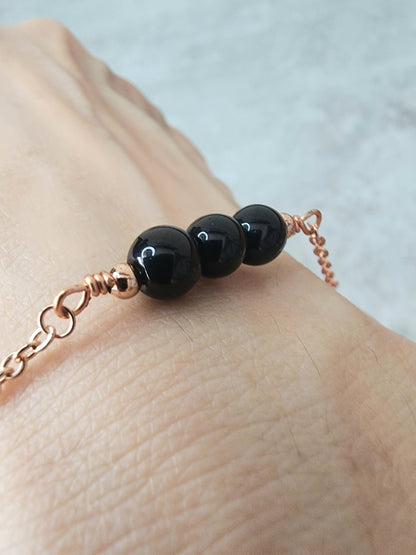 Loveliev black onyx crystal bracelet