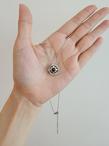 Personalized Compass Photo Necklace