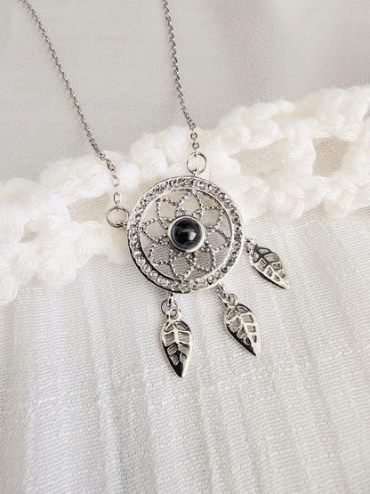 dreamcatcher photo necklace