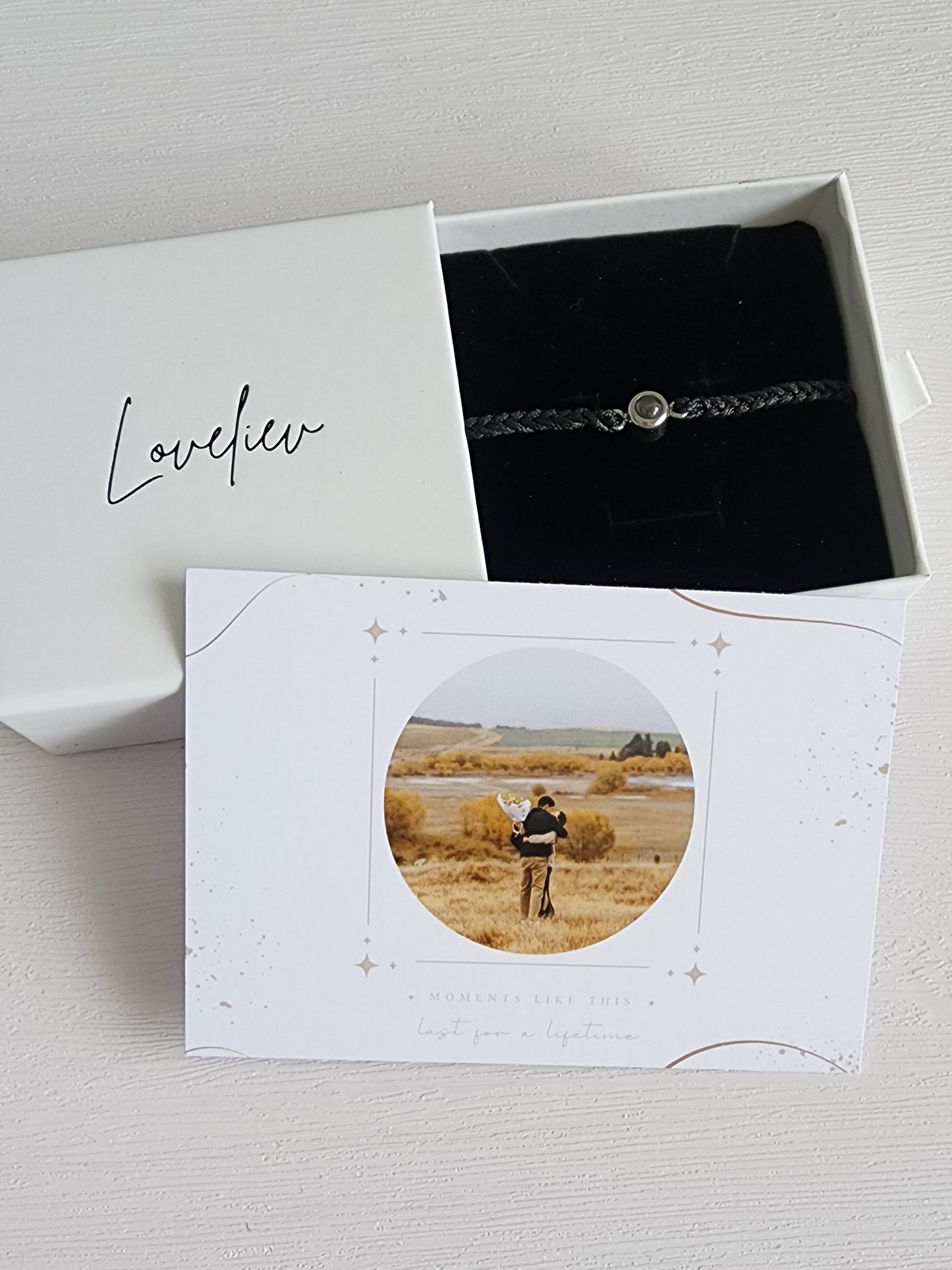 loveliev braided unisex photo bracelet