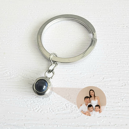 loveliev personalized minimalist photo keychain